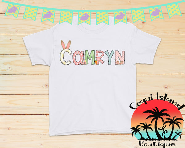 Easter Doodle Name Shirt