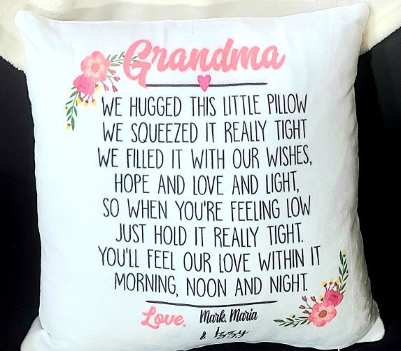 Grandma hug pillow