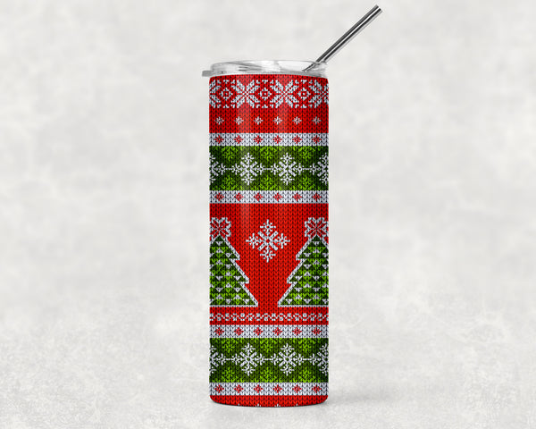 Red Ugly Sweater Tumbler